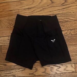 High Waist Black Women's Shorts